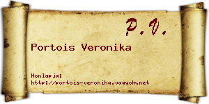 Portois Veronika névjegykártya